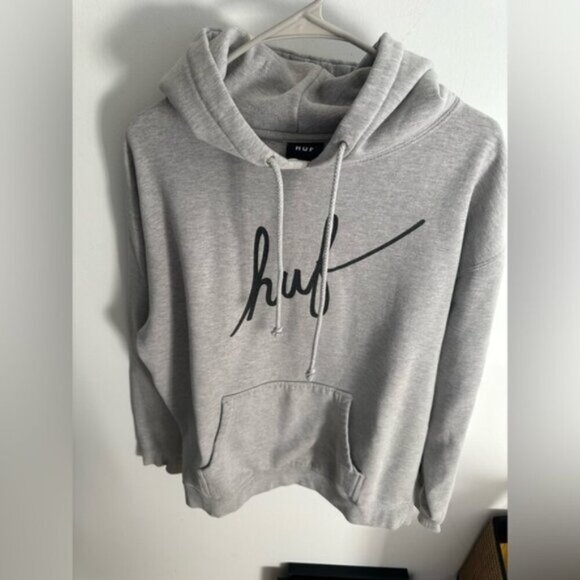 EUC- HUF Gray Hoodie - Picture 1 of 4